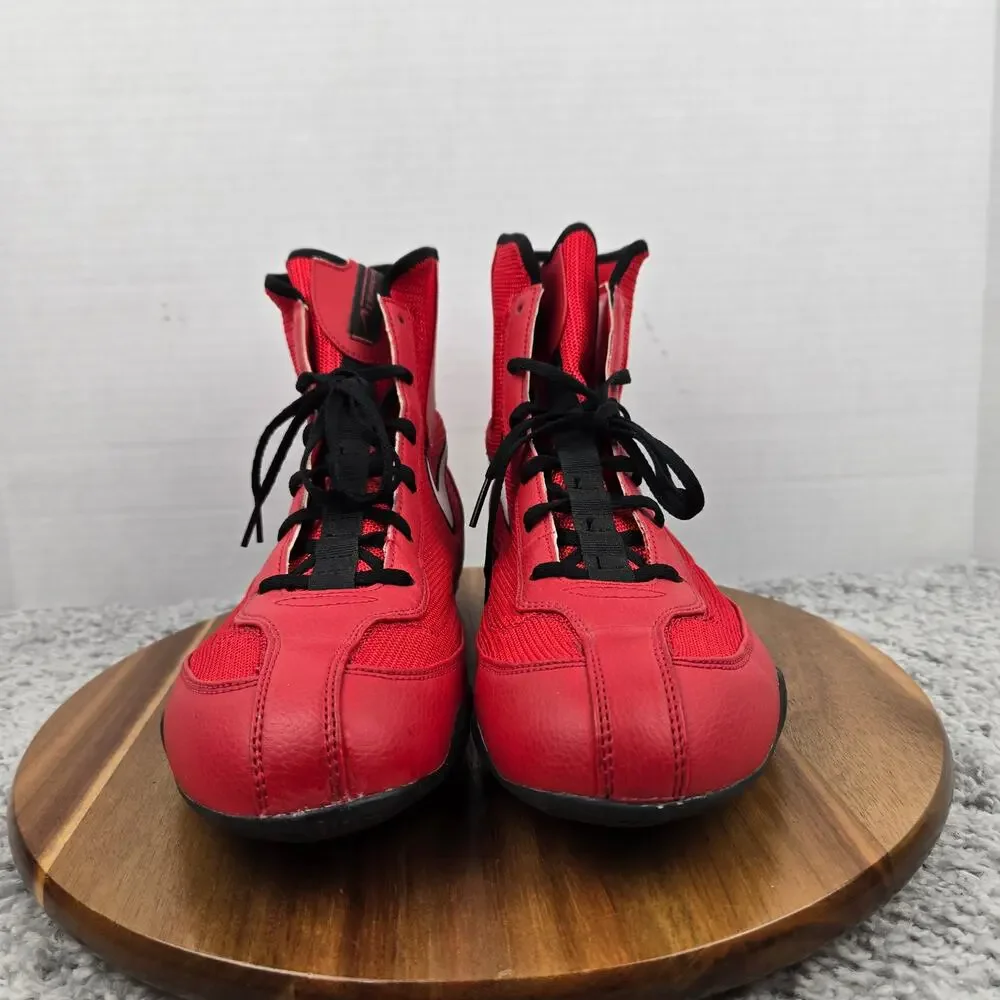 Nike Men 10.5 Machomai 2 Red White Black Gym Lightweight Boxing Shoe 321819-610